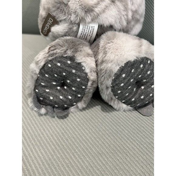 Demdaco Gray Koala Bear Stuffed Plush Animal Toy Textured Nose New - Picture 3 of 4